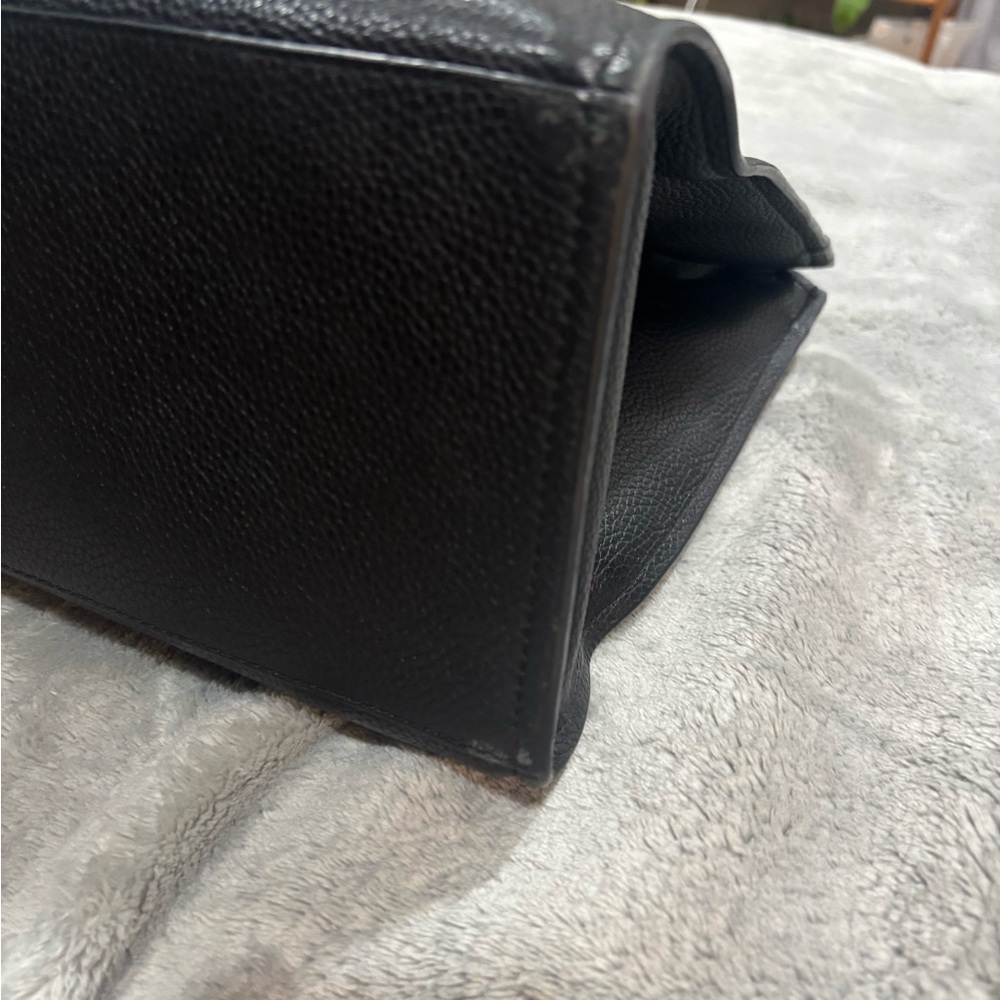 Tory Burch Black Leather Tote Bag - Picture 7 of 8